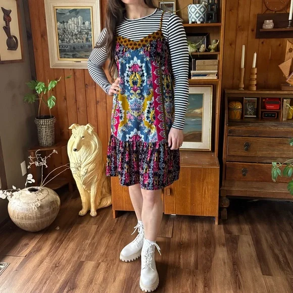 Anthropologie Zadie Velvet Dress Size M - Picture 2 of 6